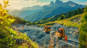 Illustration de la découverte d'un vaste gisement de lithium en Savoie. Image réalisée par IA.
