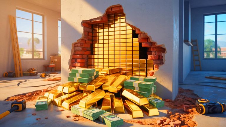 Découverte incroyable en rénovant une maison : un trésor de 2 millions d’euros et 50 lingots d’or conduit cet homme à alerter immédiatement la police