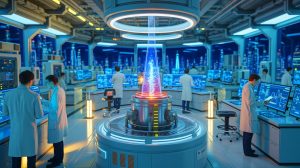 Illustration de General Fusion et de sa quête innovante de la fusion nucléaire avec un financement de 22 millions d'euros.