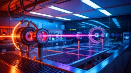 « Ce pont entre deux mondes bouleverse votre réalité » : l’incroyable exploit du pays de Galles (et c’est déjà chez vous) Illustration de l'expérience QUEST mesurant des ondulations de l'espace-temps au pays de Galles.