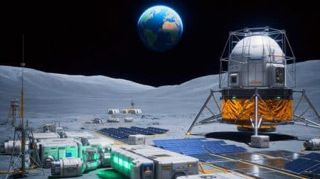 « Ils veulent tout contrôler » : Cette ambition lunaire cache un secret inquiétant (et il pourrait vous toucher) Illustration de la collaboration entre Framatome et l'ENEA pour développer un réacteur nucléaire lunaire.