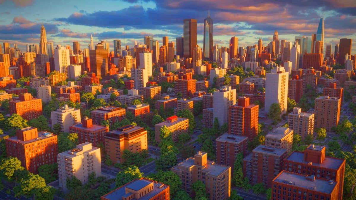 Un projet gratuit surpasse Google Maps en offrant une modélisation 3D des 2,75 milliards de bâtiments mondiaux Illustration de la modélisation 3D des bâtiments par GlobalBuildingAtlas.