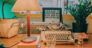 books writing author desk