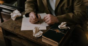 books writing author desk