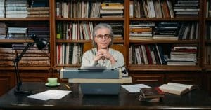 books writing author desk